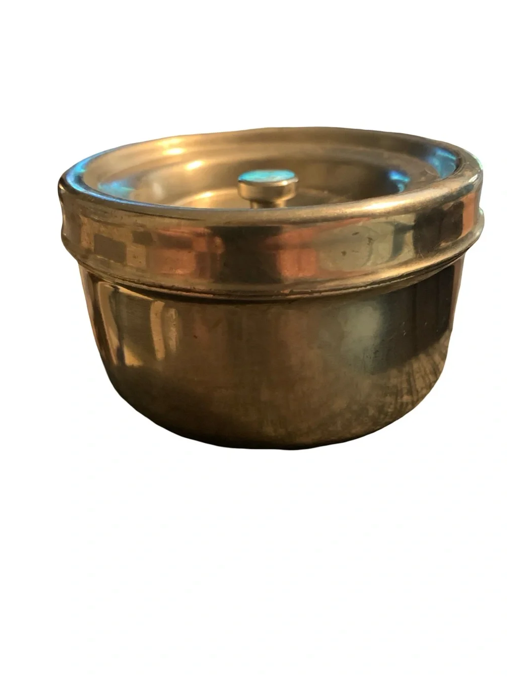 Vintage Stainless Steel Vacuum Double Wall Bowl & Lid Made In Japan 18-8